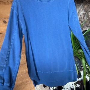 Classic Blue Crew Neck Sweater